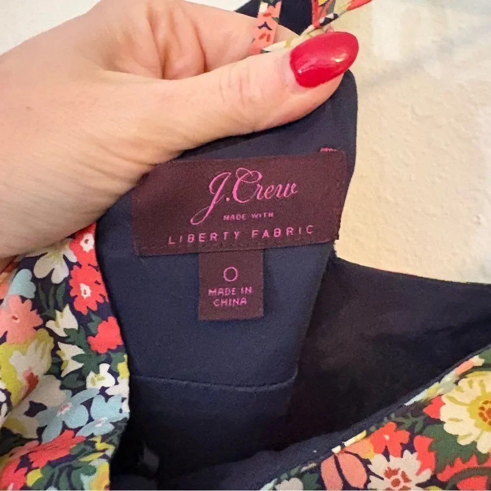 J. Crew X Liberty Thorpe Dress 0